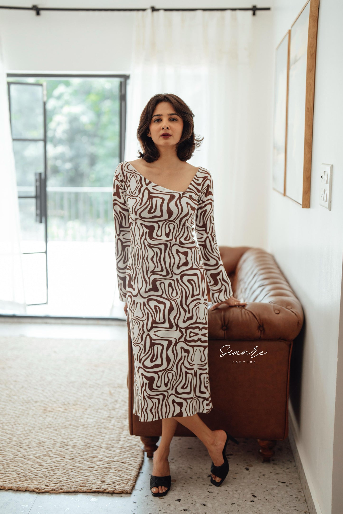 Rib-Knit Lycra Dress