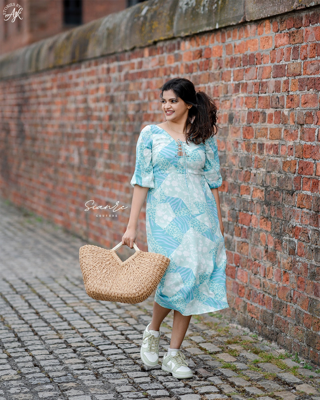 Rivet-Tie Detail Summer Dress