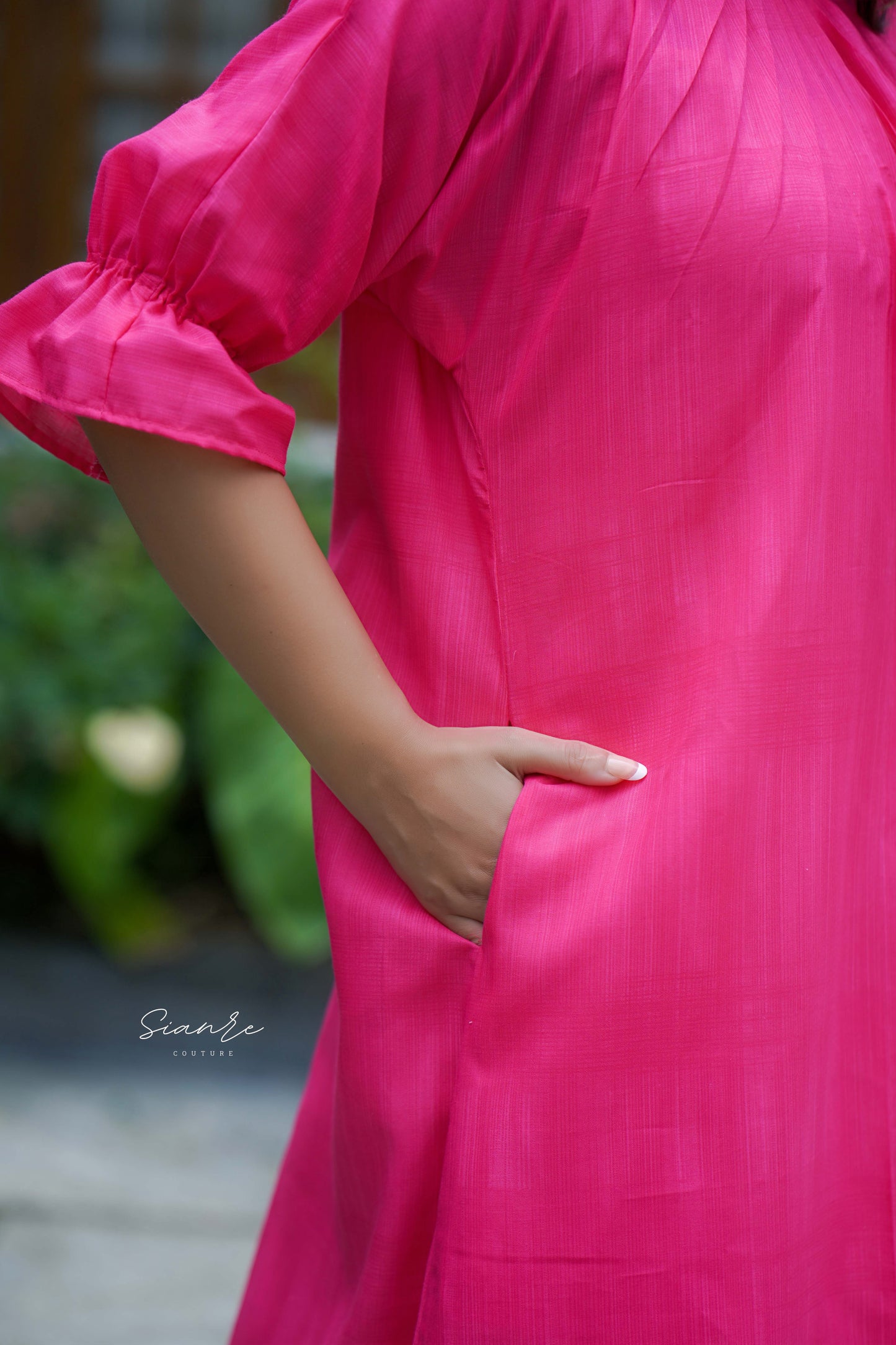 Rani Pink Pleated Dress