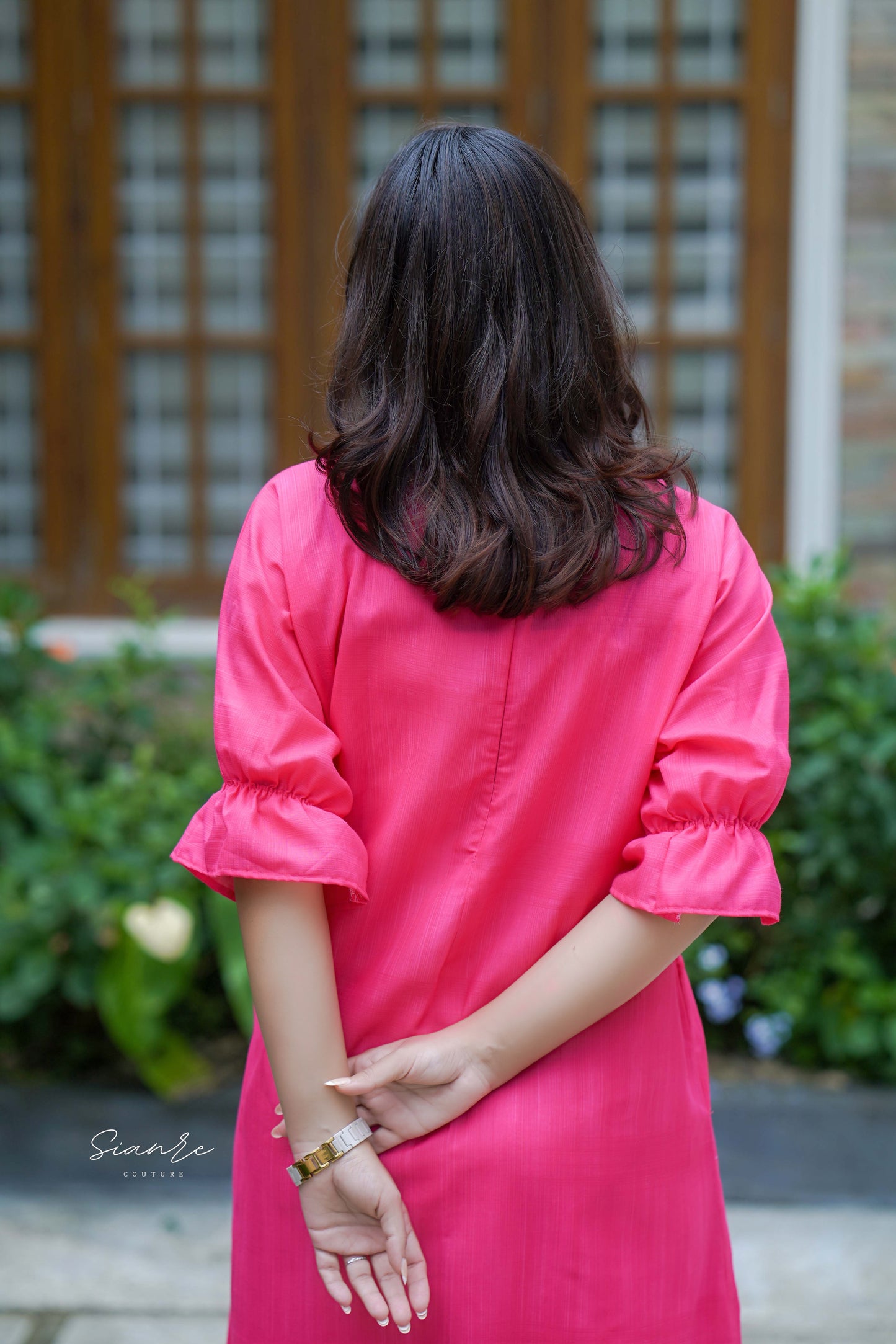 Rani Pink Pleated Dress