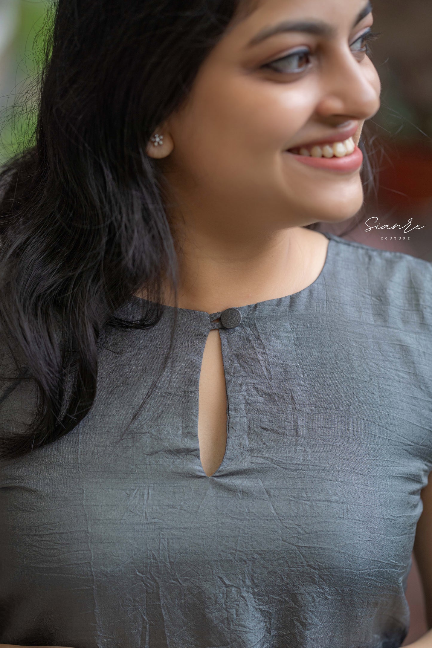 Grey Textured Layer Dress