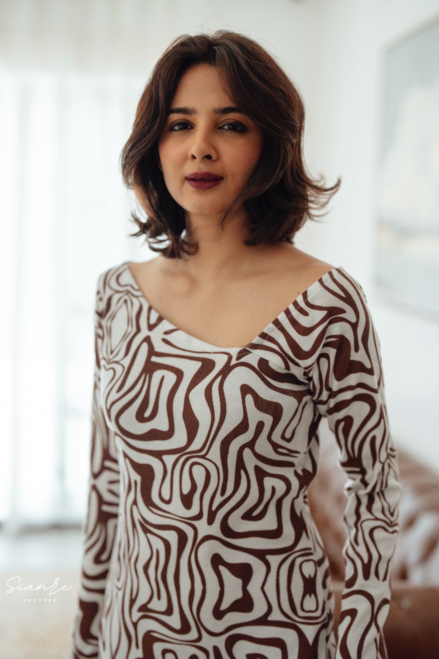 Rib-Knit Lycra Dress