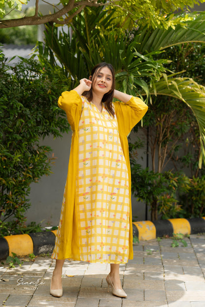 Mustard Meadow Dress - SAR 106