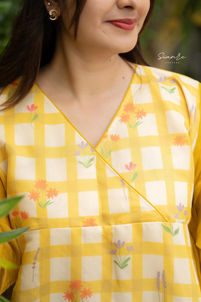 Mustard Meadow Dress - SAR 106