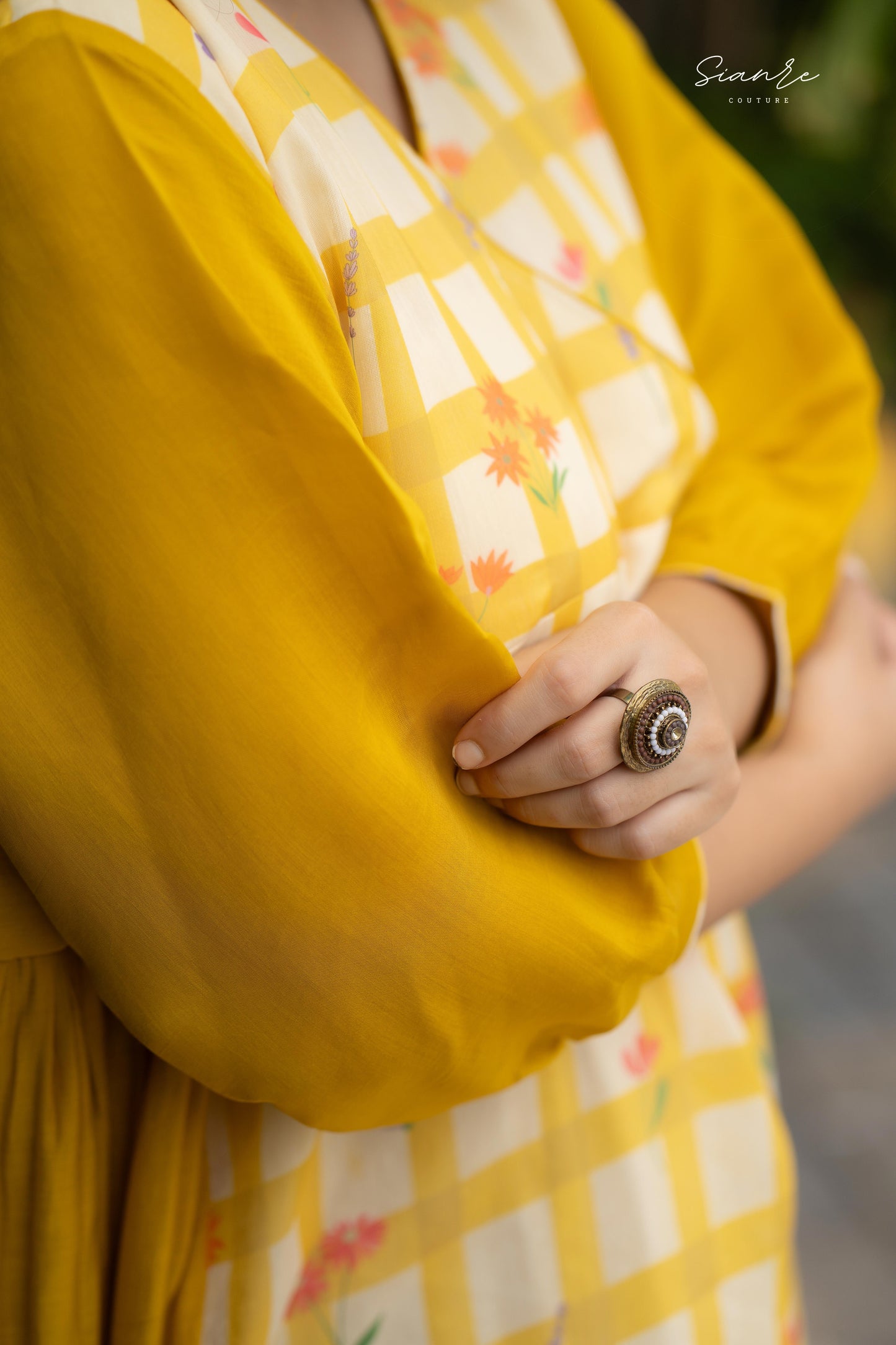Mustard Meadow Dress - SAR 106