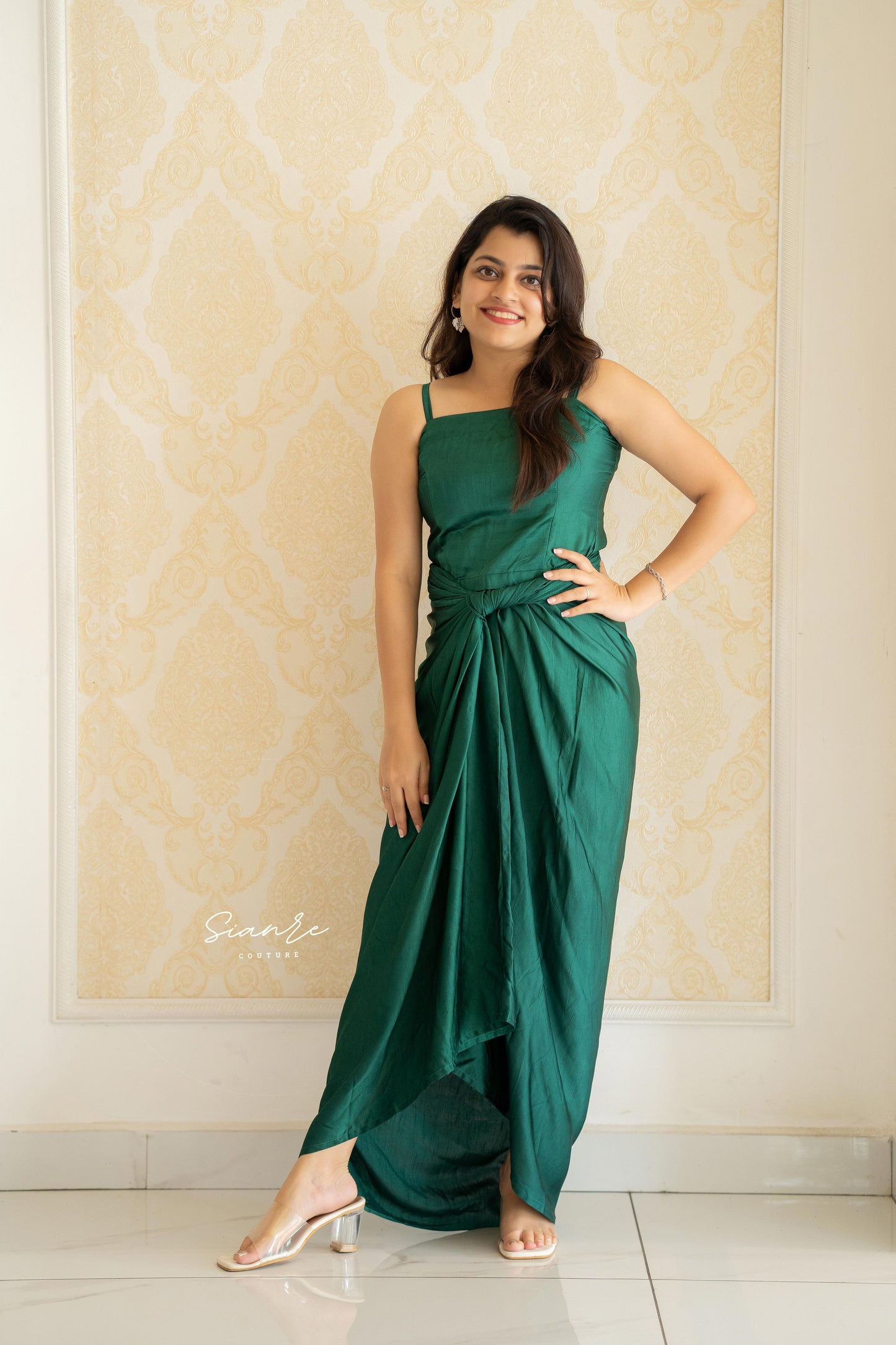 Emerald Drape Co-ord Set - SAR 105