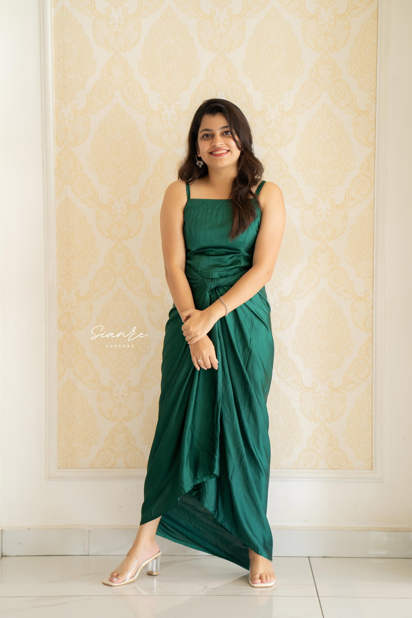 Emerald Drape Co-ord Set - SAR 105
