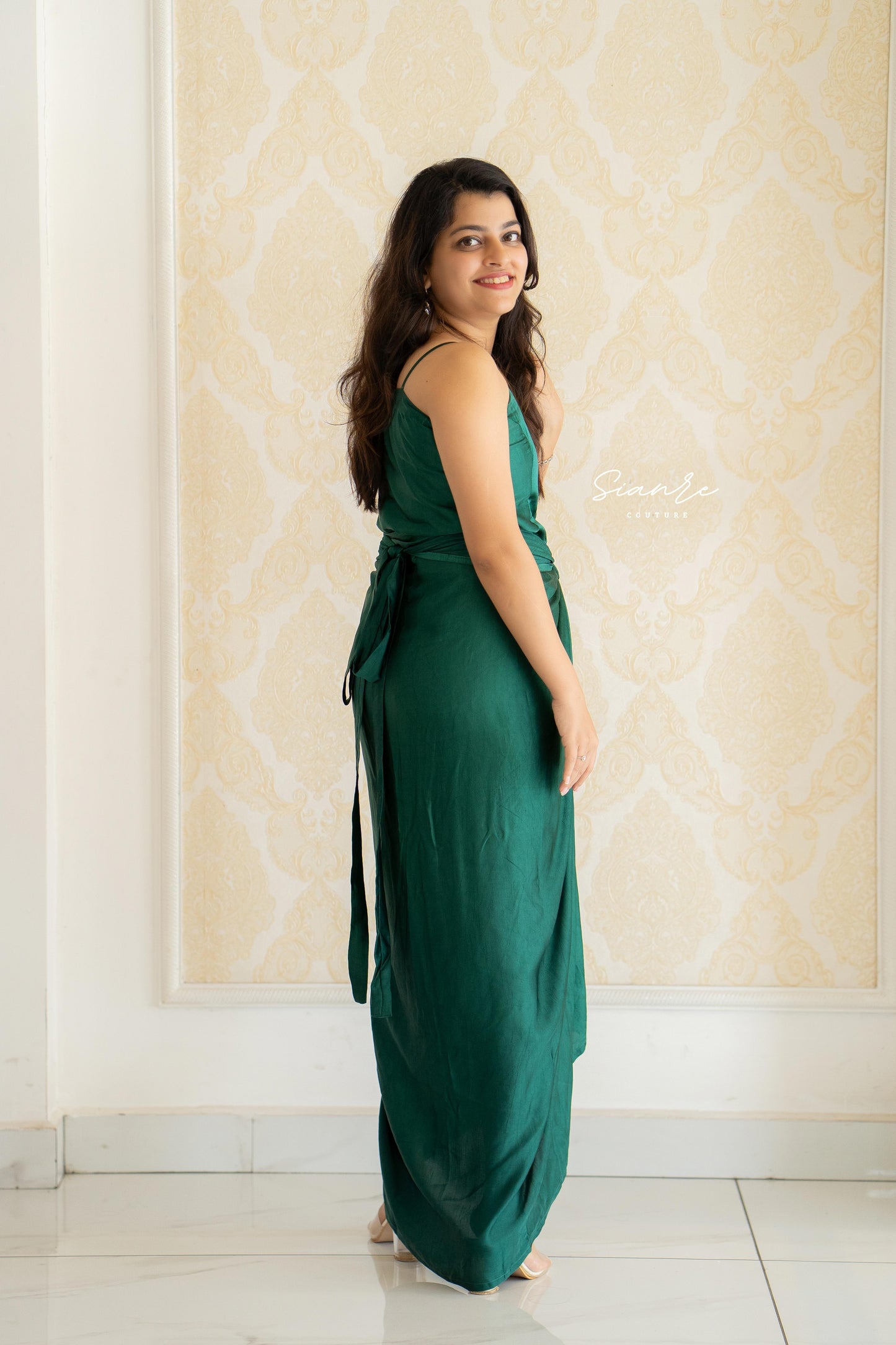 Emerald Drape Co-ord Set - SAR 105