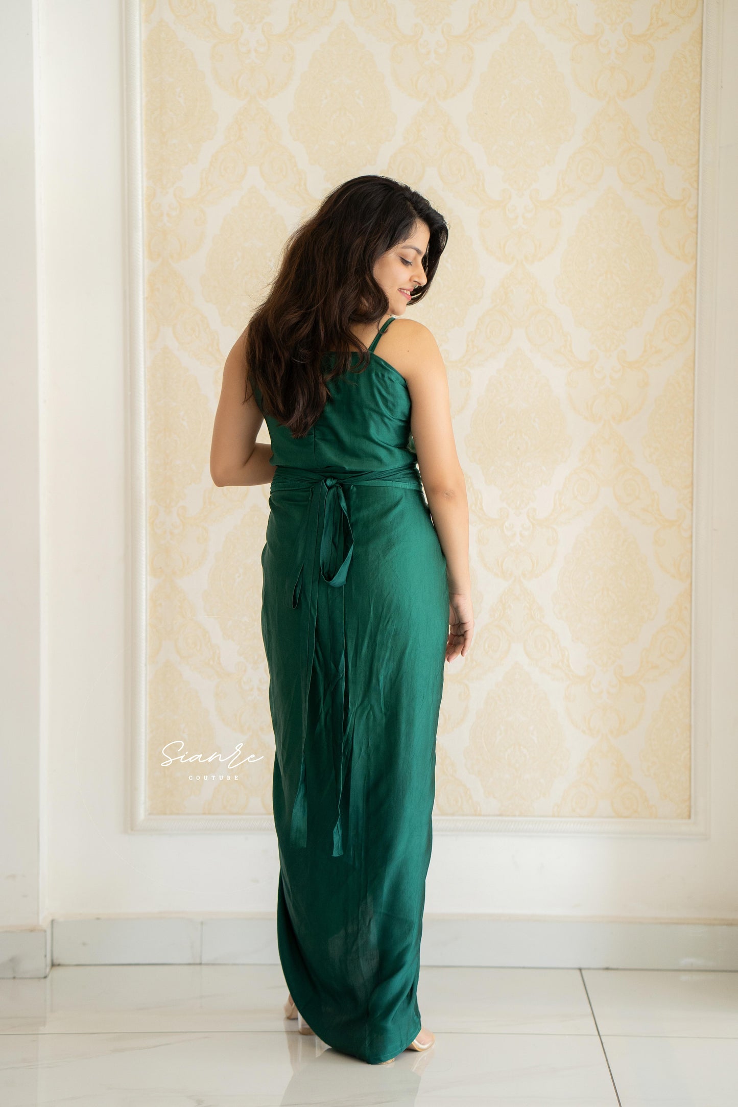 Emerald Drape Co-ord Set - SAR 105