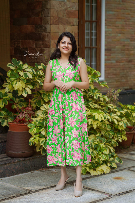 Pink Flora Summer Dress
