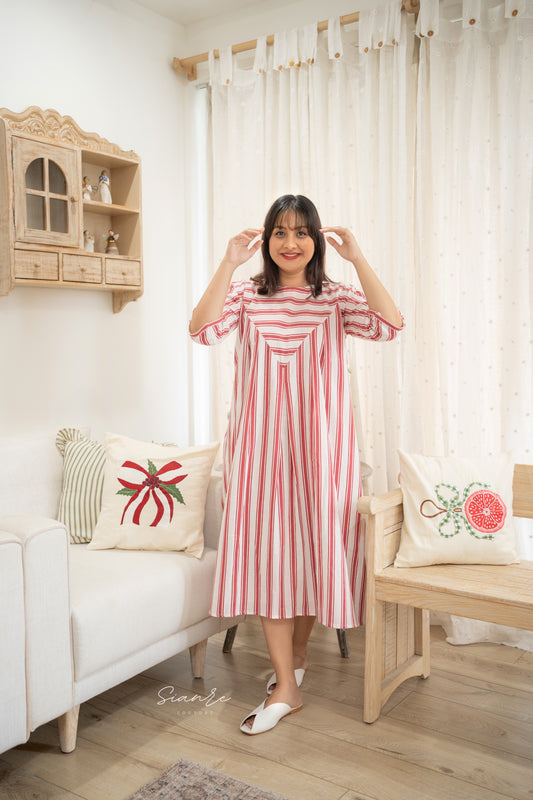 Redberry Stripe Dress