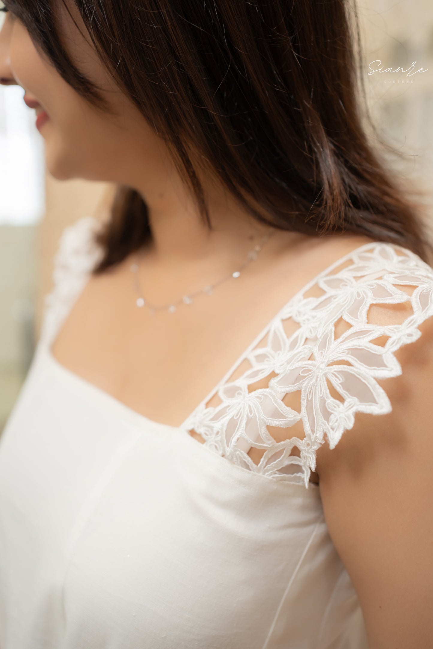 Serene Lace Flowy Cotton Dress - SAR 86