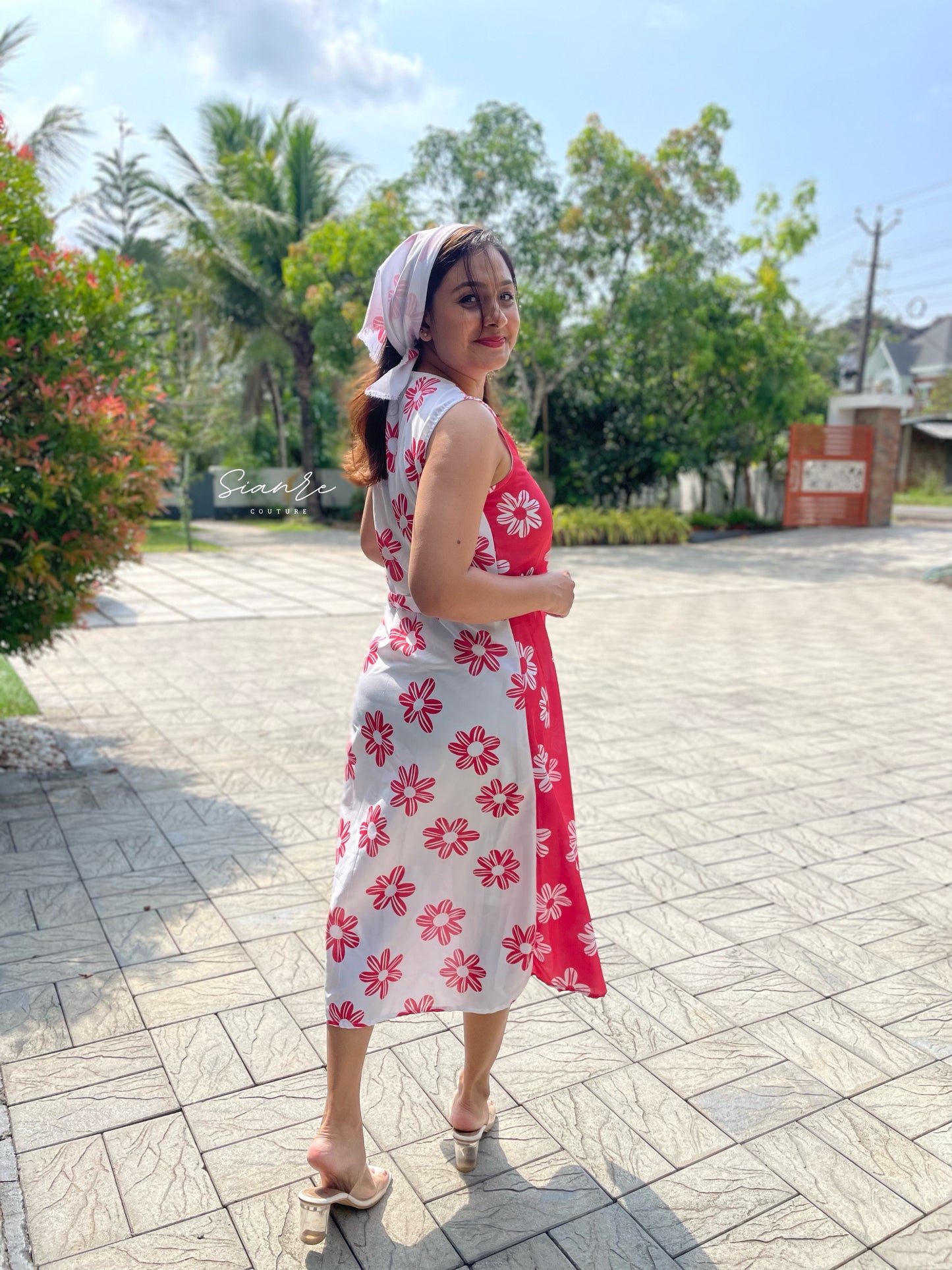 Daisy Rouge Wrap Dress - SAR 103