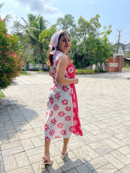 Daisy Rouge Wrap Dress - SAR 103
