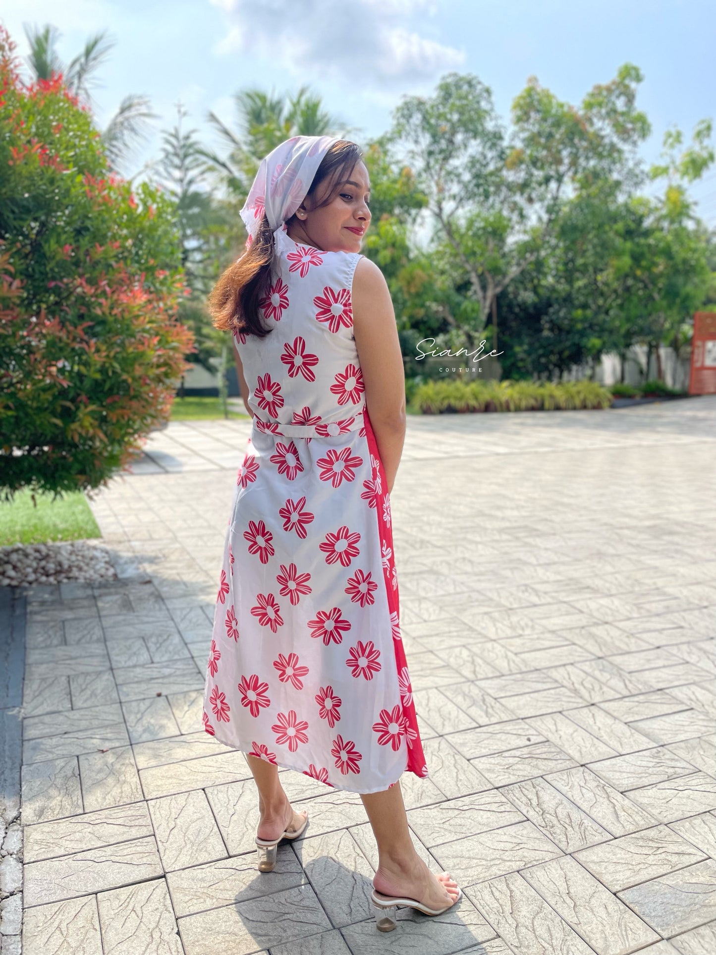 Daisy Rouge Wrap Dress - SAR 103
