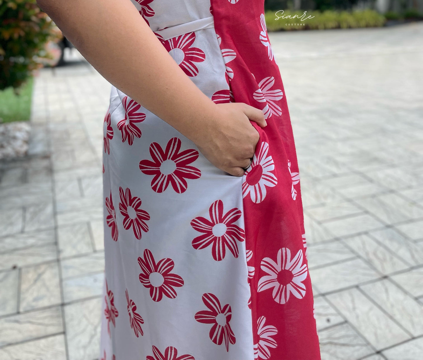 Daisy Rouge Wrap Dress - SAR 103
