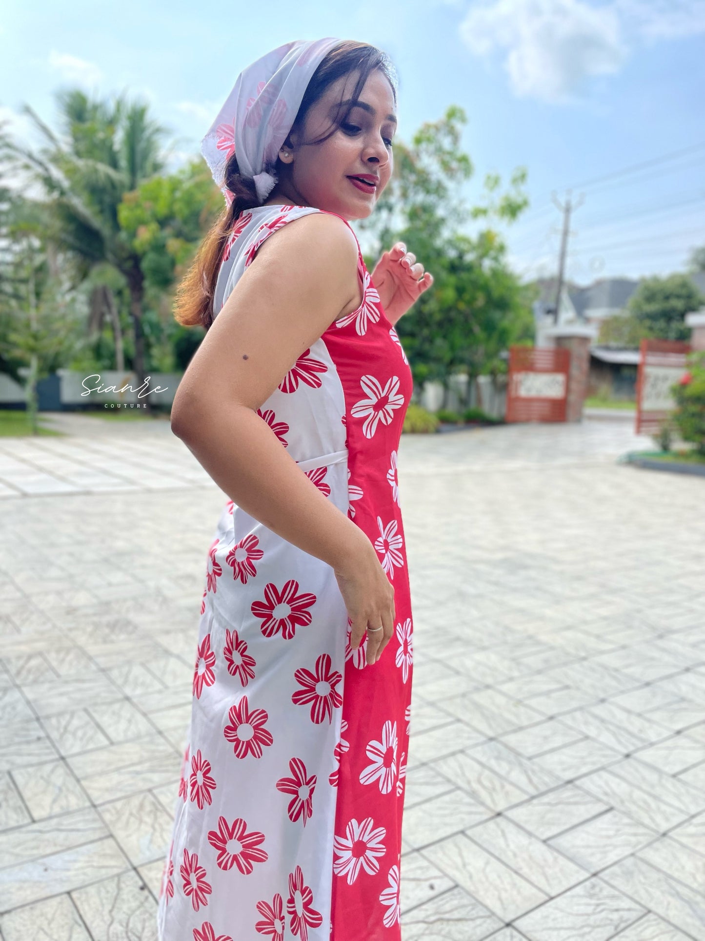 Daisy Rouge Wrap Dress - SAR 103