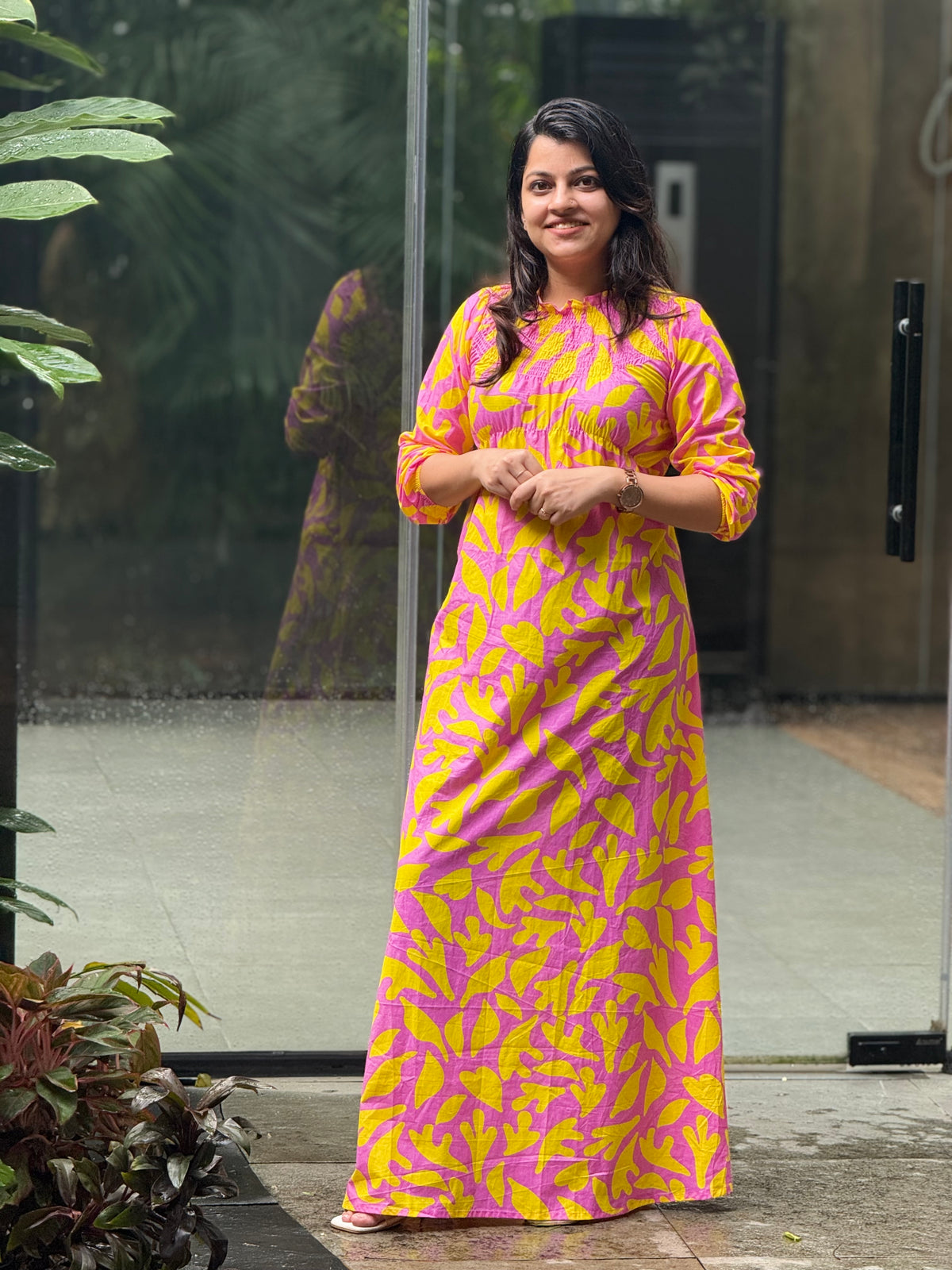 Sunshine Bloom Maxi Dress  - SAR 112