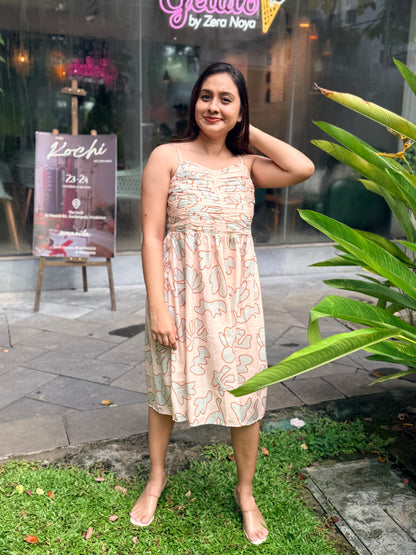 Blush Bloom Midi Dress -SAR 114