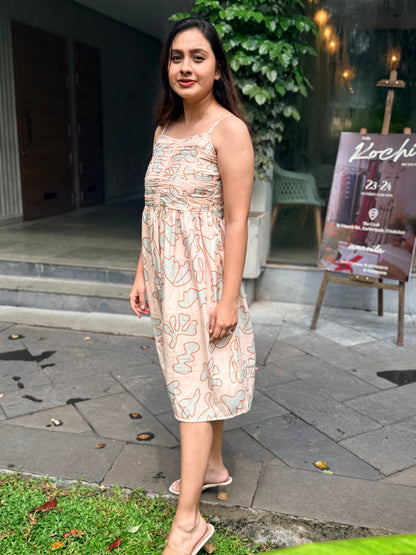 Blush Bloom Midi Dress -SAR 114