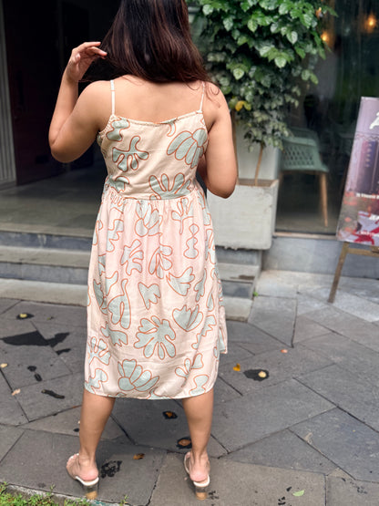 Blush Bloom Midi Dress -SAR 114