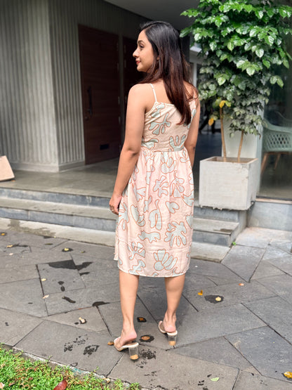 Blush Bloom Midi Dress -SAR 114