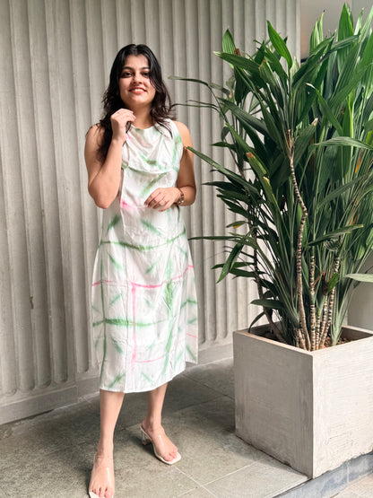 Pastel Breeze Midi Dress -SAR 115