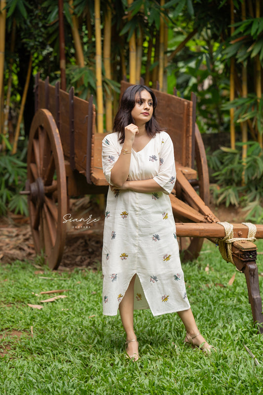 Onam Bloom Cotton Dress